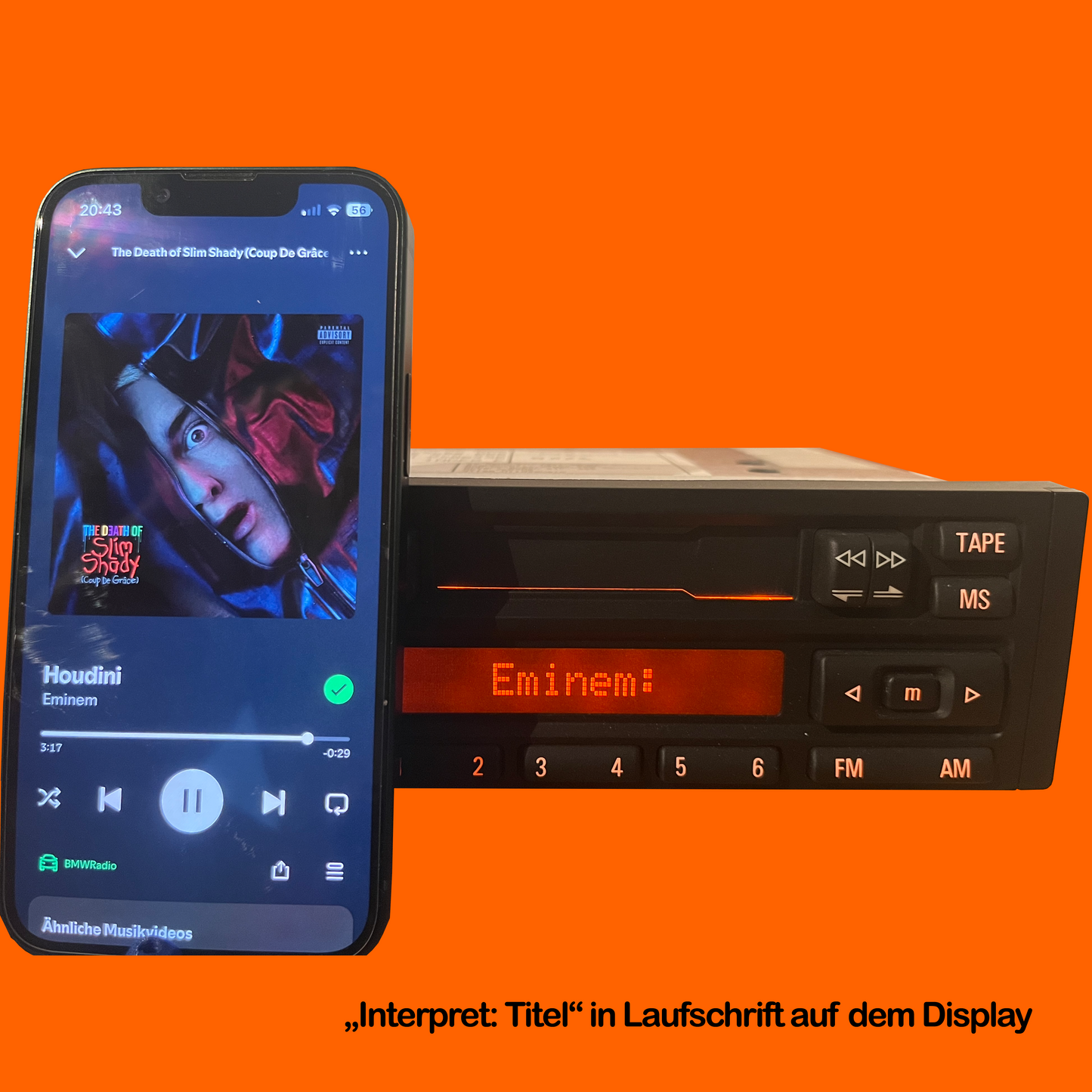 BMW Reverse RDS auf Bluetooth umgebaut