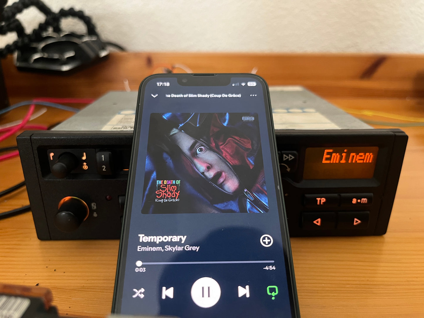 BMW Reverse RDS auf Bluetooth umgebaut (kleines Display)